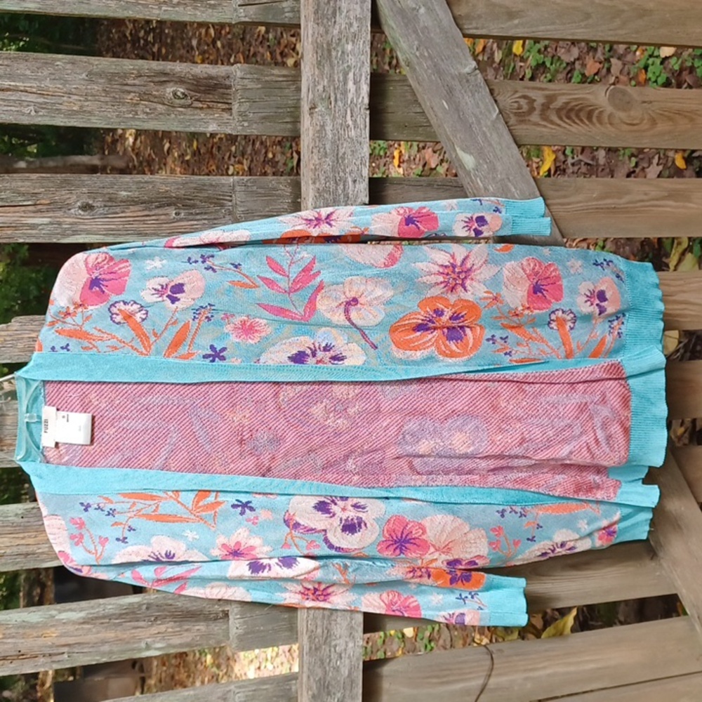 Cute EASTER SUNDAY Fuzzi cardigan/ jacket.